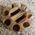Vintage Bakelite Revolving Poker Chip Rack With Chips And Original Box Swirls
