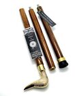 Wooden Walking Stick Vintage Style Solid Brass Duck Head Handle Victorian Cane