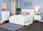 Prepac Milo Mid-century Modern 2 Drawer Nightstand Bedside Table Contemporary   