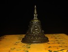 Real Rare Tibet 1800s Old Antique Buddhist Alloy Copper Four Buddha Stupa Pagoda