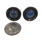 Vintage Mens Sterling Silver Cabochon Blue Sapphire Cufflinks 20ct Total Weight