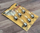 6 Pack New Old Stock Ge Crystal Clear Bent Tip  40 Watts Light Bulbs