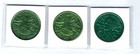 3 Vintage St  Patricks Pats Good Luck Coins Token Lot 4 Leaf Clover Horseshoe