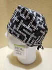 Anesthesia Crossword Men s Skull chemo Surgical Scrub Hat cap Handmade