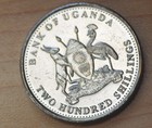 2008 Uganda 200 Shillings Cichlid Fish