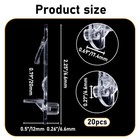 20 Pcs Cabinet Shelf Clips Plastic Locking Shelf Support Pegs  6 9mm Cabinet    
