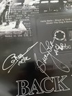 Ac dc Signed Poster Back In Black  Beckett Coa  Brian Johnson Cliff Williams