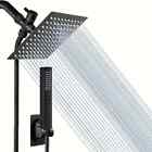 8   10 high Pressure Rainfall Stainless Steel Shower Head handheld Shower Combo