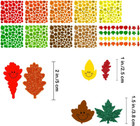 708 Pcs Bulk Foam Fall Leaves Shape Stickers Self Adhesive Smile Face Autumn Map