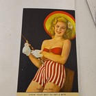 Vintage Pin-up Advertising Ink Blotter Active Trailer Service Milwaukee Wisc 