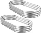 1 2 4 Pack Galvanized Raised Garden Bed Kit Oval Metal Planter Boxes Outdoor