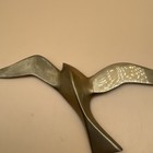 Mid Century Brass Wall Seagulls Mcm Vintage Iconic 13  Shore Bird