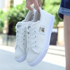 Women   s Classic Canvas Lace-up Shoes     Black  White  Blue
