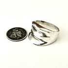 Taxco Sterling Silver 925 Modernist Statement Mexico Ring Large Bold Vintage