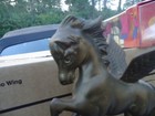 Vintage Solid Brass Pegasus Flying Horse Greek Mythology Statue Figure 8    Tall