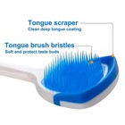 Double Side Tongue Cleaner Brush Oral Hygiene Scraper Toothbrush Fresh Breath