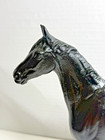 Antique 1930 s Hubley Cast Iron Black Beauty Thoroughbred Horse Door Stop 10 
