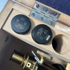 Antique Carl Zeiss Jena Germany Brass Microscope With Original Wood Box Rare