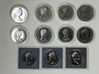 Canada Mixed Lot Of 11 Commemorative  500 Silver Dollars Specimen And Bu Finish