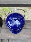 World Market Gardener   s Blue Ceramic 1 Gallon Compost Keeper Food Scrap Pail