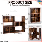 6-9 Cube Bookcase Storage Organizer Wooden Home Office Shelving Bookshelf Box