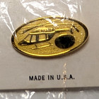 Vintage Bell 427 Helicopter Gold Tone Tie Lapel Pin  Aeromedical Medivac Medevac
