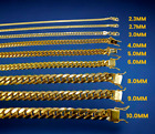 14k Yellow Gold 2mm-12mm Solid Miami Cuban Necklace Chain Real Gold 16 -30 