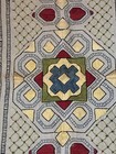 Vintage Arts   Crafts Long Stitch Embroidery Runner On Linen