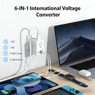 International Travel Adapter 220v-110v Voltage Converter Eu uk us Travel Plug   