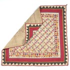 Vintage Hand Embroidered Floral Wall Hanging Cotton Textile Tapestry D  cor Art