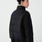 Brunello Cucinelli Womens Wool Sequined Goose Down Zip Long Sleeves Warm Jacket