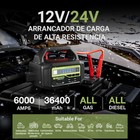    yesper 12 24v Jump Starter 6000a Emergency Booster Heavy Duty Jumper Box Truck