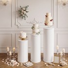 3pcs Cylinder Cake Stand desserts Table item Display Stand window Display Rack