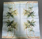 Two Single Cocktail Napkins For Decoupage Summer Beach Palm Trees Sand Ocean