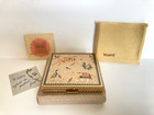 Vintage Volupte  Champleve   Enameled Exotic Animals Powder Compact-new-unused