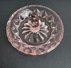Vtg Fenton moser  Pink Glass Ring Holder Trinket Vanity Dish  