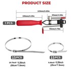 30pcs Universal Adjustable Axle Cv Joint Boot Crimp Clamps W  Clamp Pliers Tool