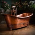 Heavy  solid Copper Bathtub Hammered   Aurelia 66 x32 x32  No Customs Tariff