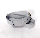 White Buff Leather Officers   Mounted Services Belt - Plain  No Hangers