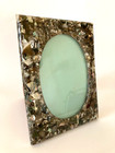 Vintage Lucite Frames With Abalone Shards And Shells 8 3 4    X 6 1 2   