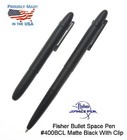 Fisher Space Pen   400bcl   Classic Matte Black Bullet Pen With Clip