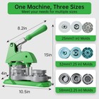 Button Maker Machine 3 Sizes  Diy Pin Making Machine 1 1 25 2 25 Inch  Interc   