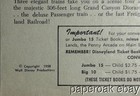 Original 1958 Disneyland Newest Attractions Single Sided Flyer