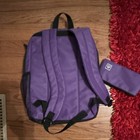 Purple Kids Backpack With Pencil Case  Polyester  Pockets  School