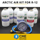 Envirosafe Arctic Air For R12  Auto Ac Refrigerant Proseal   Oil   Brass Gauge
