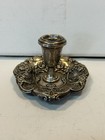 Antique Gorham Art Nouveau Sterling Silver Repousse Chamber Candle Stick Holder