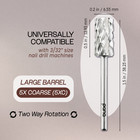 Professional Silver Large Barrel Nail Carbide Drill Bit 5x Coarse Grit