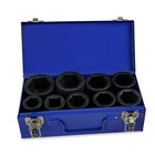 Stark Usa 10 Pieces 1  Dr Drive Jumbo Deep Impact Sockets Set Cr-mo With Case