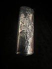  Vintage Sterling Silver Turquoise Cigarette Lighter Case Feather Floral