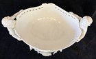 Vintage Italian White Porcelain Cherub Floral Bowl Centerpiece Pristine 